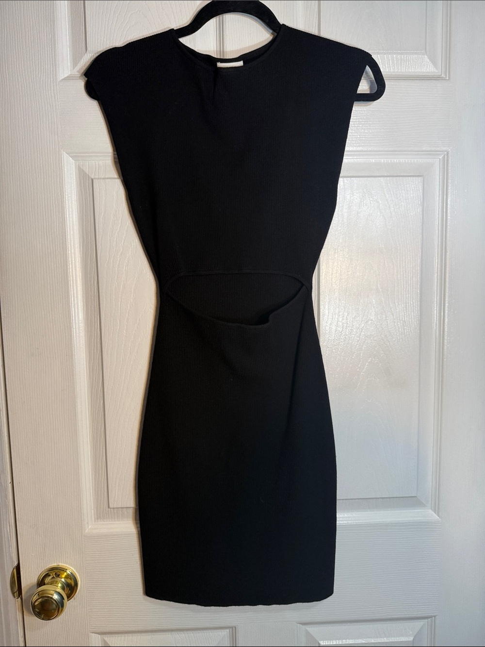 Aritzia Black Cutout Mini Dress